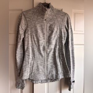 lululemon athletica Heathered Gray align zip Jacket